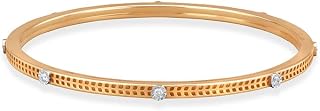 Mia by Tanishq Yellow Gold and Diamond Modern Gleam Bangle Price In India