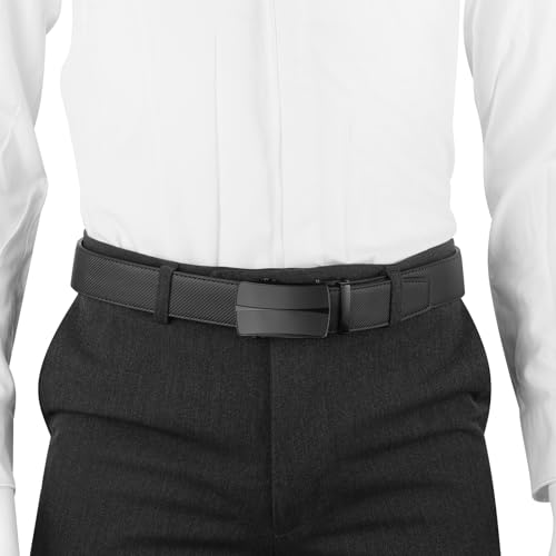 Image of Lavemi Men's Real Leather Ratchet Dress Casual Belt, Cut to Exact Fit,Elegant Gift Box