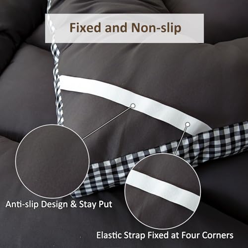 image for Reberyle Thick Mattress Topper Full Size - Non-Slip Mattress Pad Cover