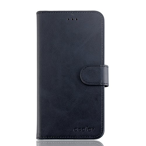 95Street Funda para Oukitel U25 Pro con Soporte Plegable, Carcasa con Absorción de Impactos y Anti-Arañazos Espalda Case Cover para Oukitel U25 Pro Cubierta de Material de Cuero- Color Negro