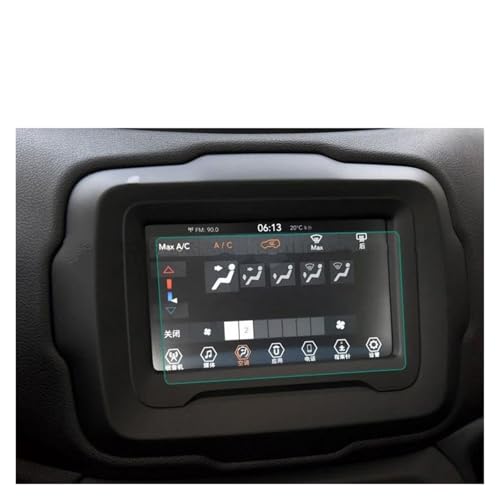 Film protection navigation 7" en verre trempé pour Jeep Renegade 2018-2019