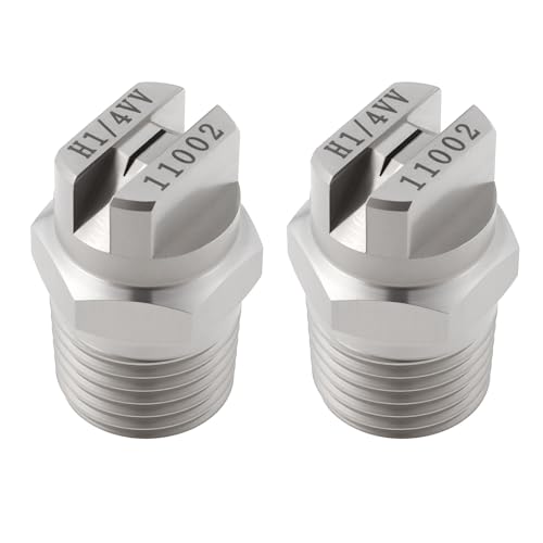 The Lord of the Tools Lot de 2 buses à filetage mâle 1/4BSPT, orifice de 0,91 mm, angle de pulvérisation 110°, compatible avec Prochem