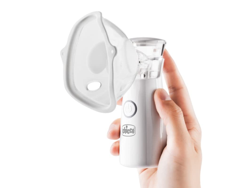 Chicco Aerosol Micro Air Mesh - Nebulizzatore Tascabile, Silenzioso e Ultra Compatto, Ideale per Viaggi e Uso Domestico, Tecnologia Mesh per Massima Efficacia, Portatile e Pratico