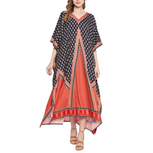 Goood Times Plus Size Kaftan Long Maxi Kimono for Women, 52" Length,…