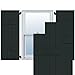 Ekena Millwork RWB18X048DGW Exterior Five Board Real Wood Cedar Board-n-Batten Shutters (Per Pair), Dark Green" ("18""w x 48""h")