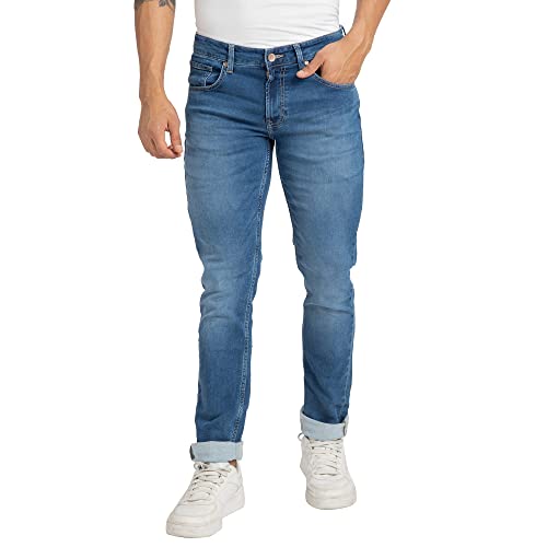 Image of Spykar Men's Rover Regular Fit Mid-Rise Jeans