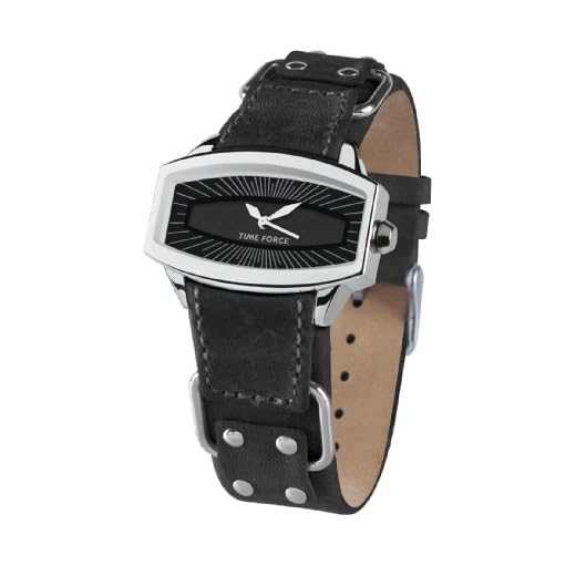 Time Force Reloj con Correa de Piel TF2996L01