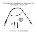 Throttle Cable Kit, Fits for Yamaha Blaster 200 1988-2006, Removal Eliminator Kit Including Throttle Cable Cap Idle Screw, Replace 2XJ-26311-01-00