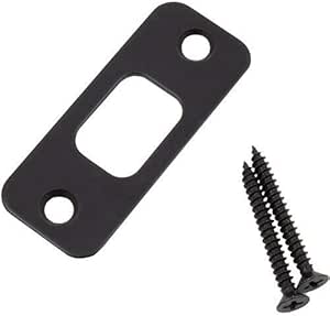 1" X 2 1/4" Round Corner Oil Rubbed Bronze Door Backplate With 4 Screws (2 Pack - View #14