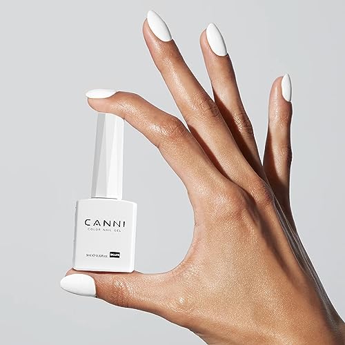 CANNI Esmaltes Semipermanentes de Uñas en Gel blanco white Pintauñas Semipermanentes Apto Para Principiantes Manicura - imagen 7