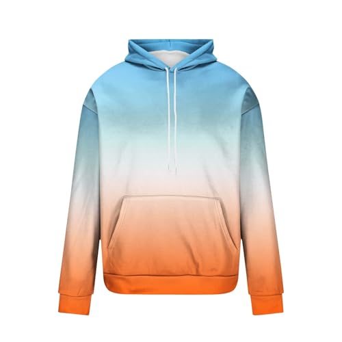 Mens Sweatshirt Hoodie Fashion Ombre Gradient Color Pullover Tops Casual Long Sleeve Hippie Big Tall Hoody Sweatshirts4