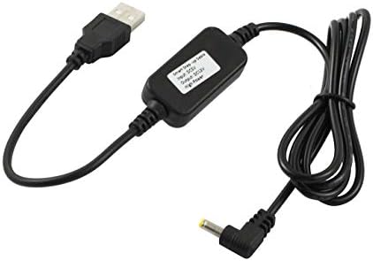 USB 5V to DC 12V Power Cable - Compatible with Amazon Echo Spot and Echo Dot 3rd Generation - USB Voltage Step Up Converter Cable - Power Supply Adapter Cable - DC 5V to DC 12V Cable (black)