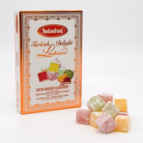 Sebahat Turkish Delight Lokum in Gift Box (Mixed Flavours, 200g) 12 Pieces