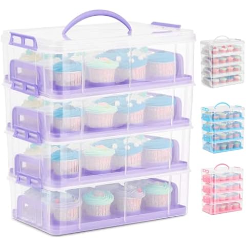 SG Traders 48 Cupcake Carrier with Handle Cover
