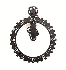 Kikkerland Big Wheel Hour Wall Clock, Black Kikkerland Big Wheel Hour Wall Clock, Black product image