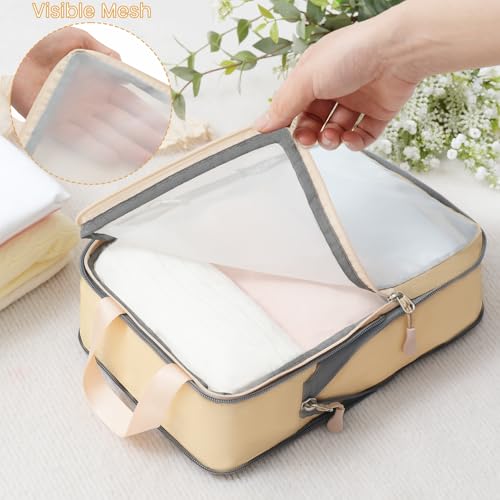 Image of BAGAIL 6 Set Ultralight Compression Packing Cubes Packing Organizer for Travel Accessories Luggage Suitcase Backpack