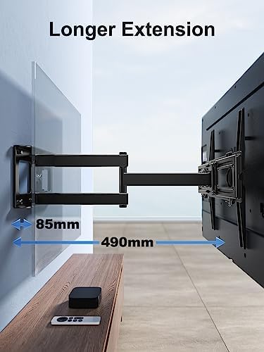 PERLESMITH Uchwyt Ścienny do Telewizora, Obrotowy Nachylany Uchwyt do Telewizorów 26-60 Cali do 40kg, MAX VESA 400x400mm
