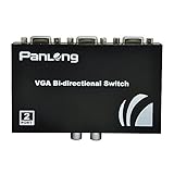 Panlong 2-Port VGA Switch 2 in 1 Out for PC or Monitor Sharing or Switching