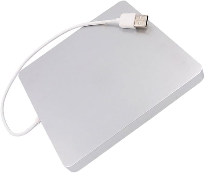 Unidad Lectora y Grabadora de DVD USB Externa Plateada miniatura 9