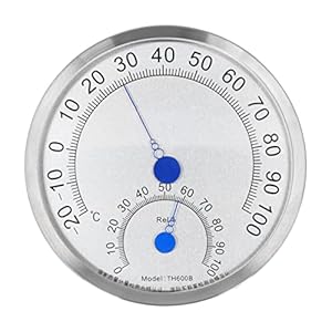 Ronde Thermometer RVS Buitenthermometer Hygrometer Waterdicht Grote Weerthermometer Hittebestendig