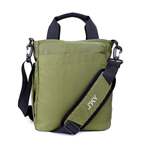 AMJ Laptop Bag for Women Men, Durable Tablet Sleeve Olive Green - Thumbnail 6