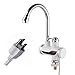 A.B Crew 110V 3sec Instant Tankless Electric Hot Water Heater Faucet Kitchen Fast Heating Tap Water Faucet with LED Digital Display(Big Under Inflow)