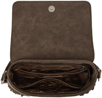 Wrangler Fringe Crossbody Bag for Women, Faux Suede Western Cowgirl Purse — 사진 5
