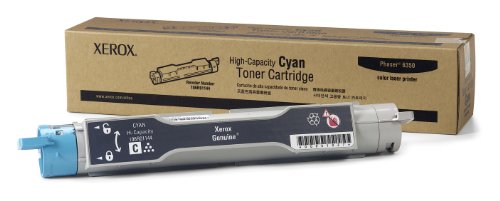 Xerox 106R01144 - HC Cyan Toner Cartridge 10K - Hochleistungs-Tonerpatrone Cyan, Phaser 6350 (nicht kompatibel mit PHASER 6300)