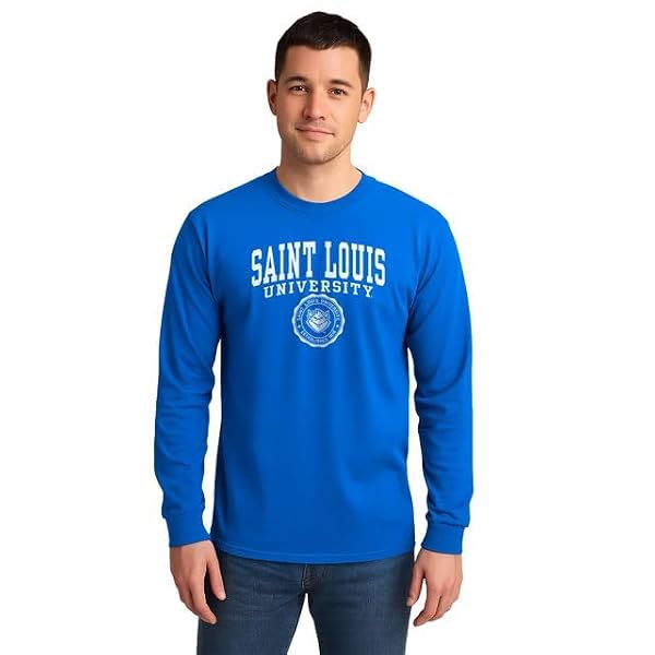 Barnesmith Saint Louis University Billikens Long Sleeve Adult Unisex T-Shirt, Heritage, Royal Blue, Small by Barnesmith - Used condition - Image 2