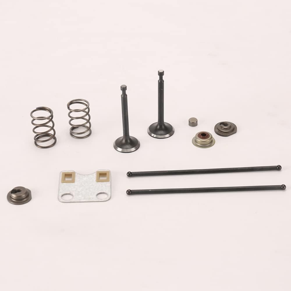 Replacement Valve Push Rod Guide Plate Compatible with Hon-da GX160 GX200 5.5HP 6.5HP Stem Protection Cap Retainer Spring Set Mower Engine Spare Part
