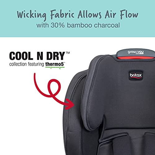 Britax Grow With You Clicktight Harness-2-Booster Car Seat, Cool N Dry - Cool Flow Moisture Wicking Fabric #TOP1