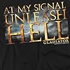 Gladiator Unleash Hell Mens Long Sleeve T Shirt, Black, Large #1