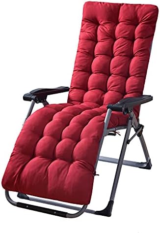 Cojín para tumbona de patio de 67 pulgadas, cojín para sofá mecedora para interiores y exteriores, con lazos y cubierta superior, cojín