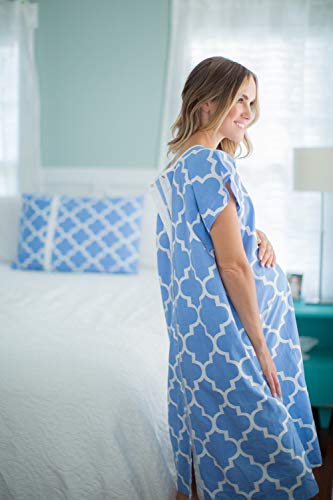 Gownies Hospital Patient Gown, Designer (XXL Size 16-22, Marin)