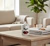 Portavelas decorativo hecho a mano, frasco de aromaterapia, diseño de diseñador italiano, jarrón de mesa moderno, arte moderno con rostro femenino, ojos y labios, centro de mesa (labios rojos) 8