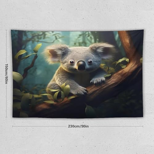Tenture murale koala grand format pour cacher un mur ab&icirc;m&eacute; - 2
