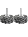 OSFTBVT Wire Wheel Brush 2x7/8in for Drill 2Pack, Heavy Duty Carbon Steel Wire Brushes for Rust,Paint,Oxides,Corrosion Removal 1/4in Shank Drill Rotary Attachment