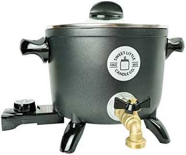 Wax Melter for Candle Making, Holds 10lbs of Melted Wax, Mechanically Secured Spout