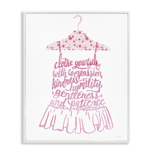 'Pink Stylish Uplifting Quote Religious Verse'| Framed Giclee Art