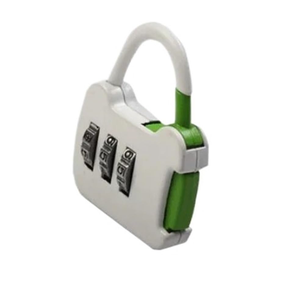 Gnyvzxplq A5 Suitcase Locks, Multicolor 3-Dial Combination Padlock For Luggage(A5)
