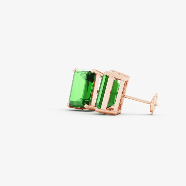 Amazon.com: ANGARA Lab-Grown Prong-Set Emerald-Cut Emerald