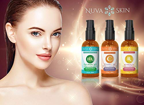 NUVA-SKIN-3-Pack-Anti-Aging-Serum-for-Face-Vitamin-C-Serum-for-Face-Retinol-Serum-Hyaluronic-Acid-Serum-Full-Regimen-Face-Serum-Set-Skin-Care-Face-Serum-for-Women-and-Men-Facial-Serum NUVA SKIN - 3 Pack Anti Aging Serum for Face - Vitamin C Serum for Face, Retinol Serum, Hyaluronic Acid Serum, Full Regimen Face Serum Set, Skin Care Face Serum for Women and Men, Facial Serum