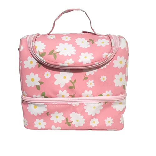Bolsa Lancheira Térmica com 2 Compartimentos tema FLORAL