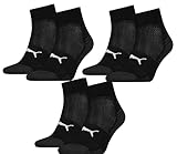 PUMA 6 Paar gepolsterte Quarter Socken Damen & Herren / Sportsocken