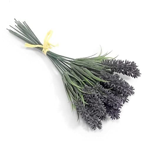 Lavender 5 Bunches (12 Single Stems Stems)Artificial Bush