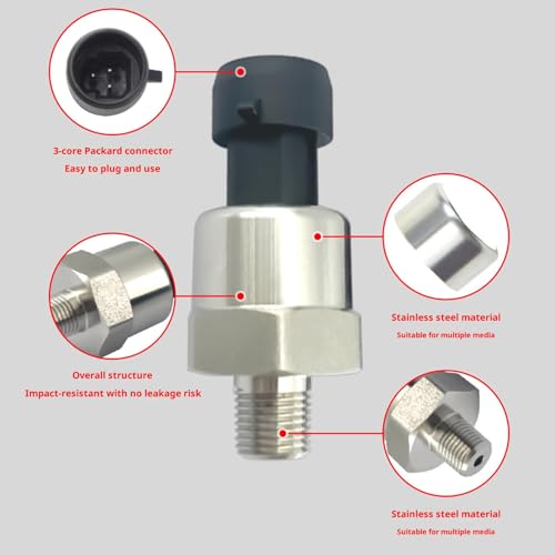 Capteur de pression en céramique multi-support pour circuit hydraulique - 6
