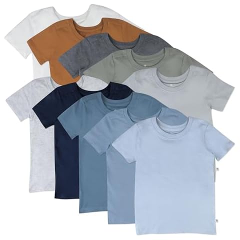 HonestBaby Organic Cotton 10-Pack T-Shirts 3T Cover