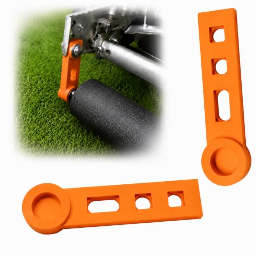 Reel Mower Roller Bracket Compatible with Great States, Rear Roller Support Replacement for Manual Push Lawn Mower Height Adjustment and Stable Cutting (Orange)