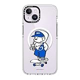 CASETiFY クリア iPhone 14 ケース [黄ばみにくい素材/2mからの落下試験をクリア/MagSafe に対応] - Skater JOHN (Overalls)