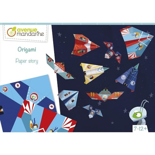 Avenue Mandarine - Caja creativa, Origami Aviones/cohetes, KC126C, multicolor